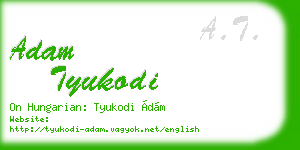adam tyukodi business card